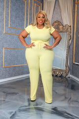 Yellow Ribbed For Life Set