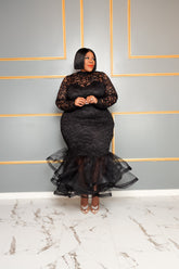 Black Voluptuous Lace Dress