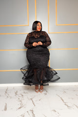 Black Voluptuous Lace Dress