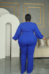 Royal Cuffed Up Rhinestone Jumpsuit