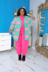 Pink Sequin Embellished Set