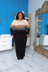 Black Sophie Sweater Dress