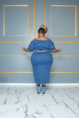 High Hopes Denim Skirt Set