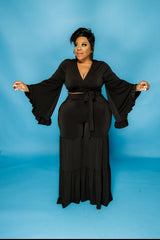 Black Chaka Pant set