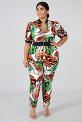 Palm Leaf Jumpsuit