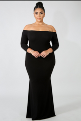 Black Off Shoulder Dress