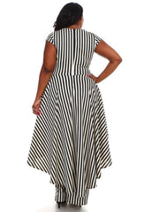 Stripe Cascade Jumpsuit