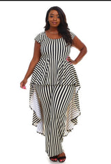 Stripe Cascade Jumpsuit