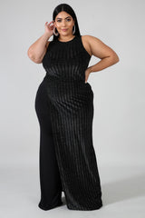 Glitter Palazzo Pant Set