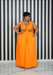 Orange Y-Not Skirt Set