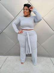 Grey Tied Around Set