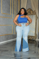 Light Spin The Color-Block Jeans