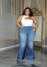 Medium Spin The Color-Block Jeans