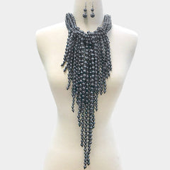 Grey Layered Drop Pearl