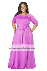 Magenta Emily Maxi Dress