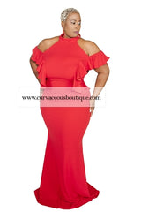 Reed Cold Shoulder Gown