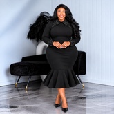 Black Honor Mermaid Dress