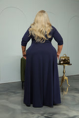 Navy Bethany Coat Dress