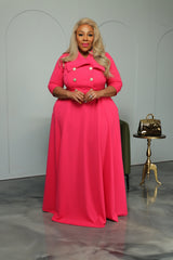 Pink Bethany Coat Dress