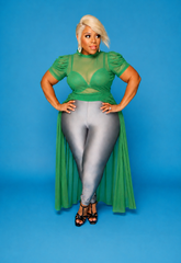 Green Sheer Maxi Top