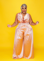 Satin Wide Leg Jumpsuit