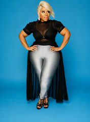 Black Sheer Maxi Top