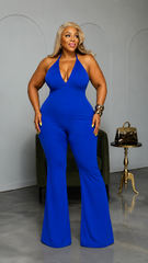 Royal Blue Becca Flare Jumpsuit