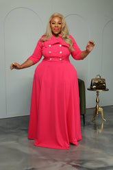 Pink Bethany Coat Dress
