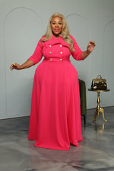 Pink Bethany Coat Dress