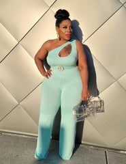 Mint Cut Above Jumpsuit