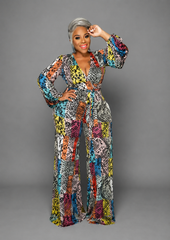 Yellow Print Jumpsuit