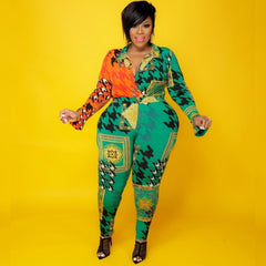 Green Rich Auntie Set