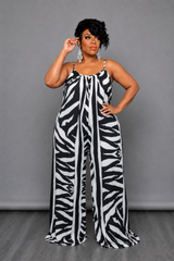 Chevron Loose Fit Jumpsuit