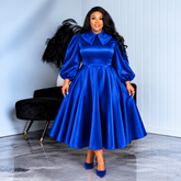 Royal Gracie Satin Dress