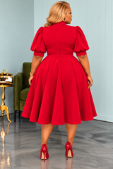 Red Bre Bow Dress