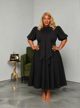 Black Bre Bow Dress