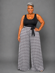Houndstooth Palazzo Pants