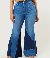 Medium Spin The Color-Block Jeans