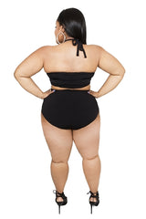 Black Halter 2Pc Swimwear