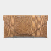 Brown Envelope Clutch