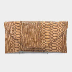Brown Envelope Clutch