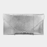 Silver Envelope Clutch