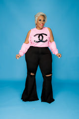 Pink Curvaceous Cutie Sweatshirt