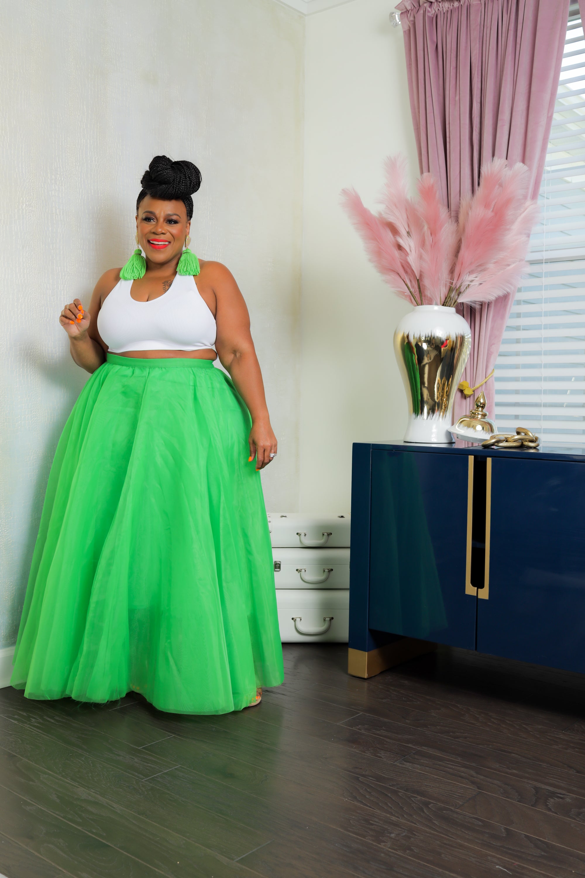 Tulle maxi 2024 skirt plus size