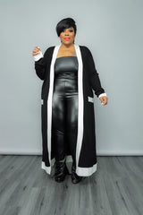 Black Tube Faux Leather Top