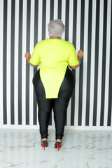 Neon Green Pointed Down Top