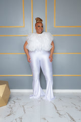 White Go In Tulle Top