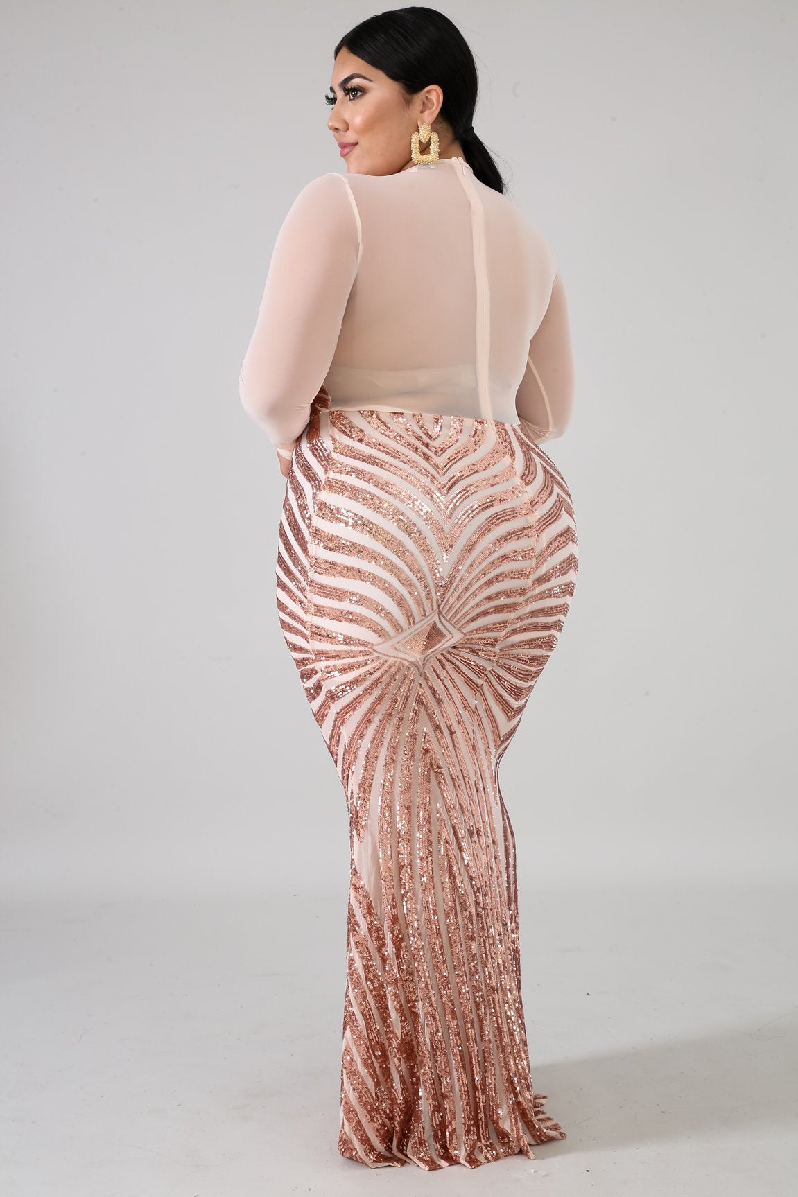 Rose Haley Sequin Mermaid Dress