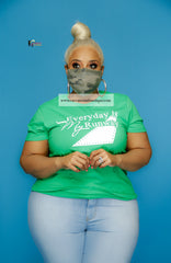 Green Camouflage Face Mask