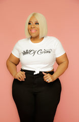 White Queen Of Curves Tee